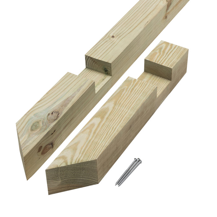 Outdoor Essentials 6 ft. x 4 in. x 4 in. Angled Pressure Treated